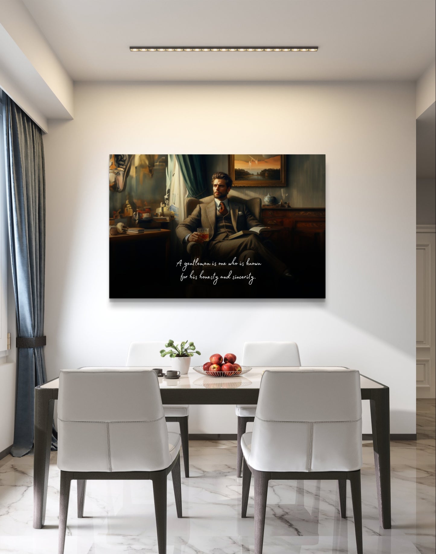 100473 A gentleman is one who is known for his honesty and sincerity.