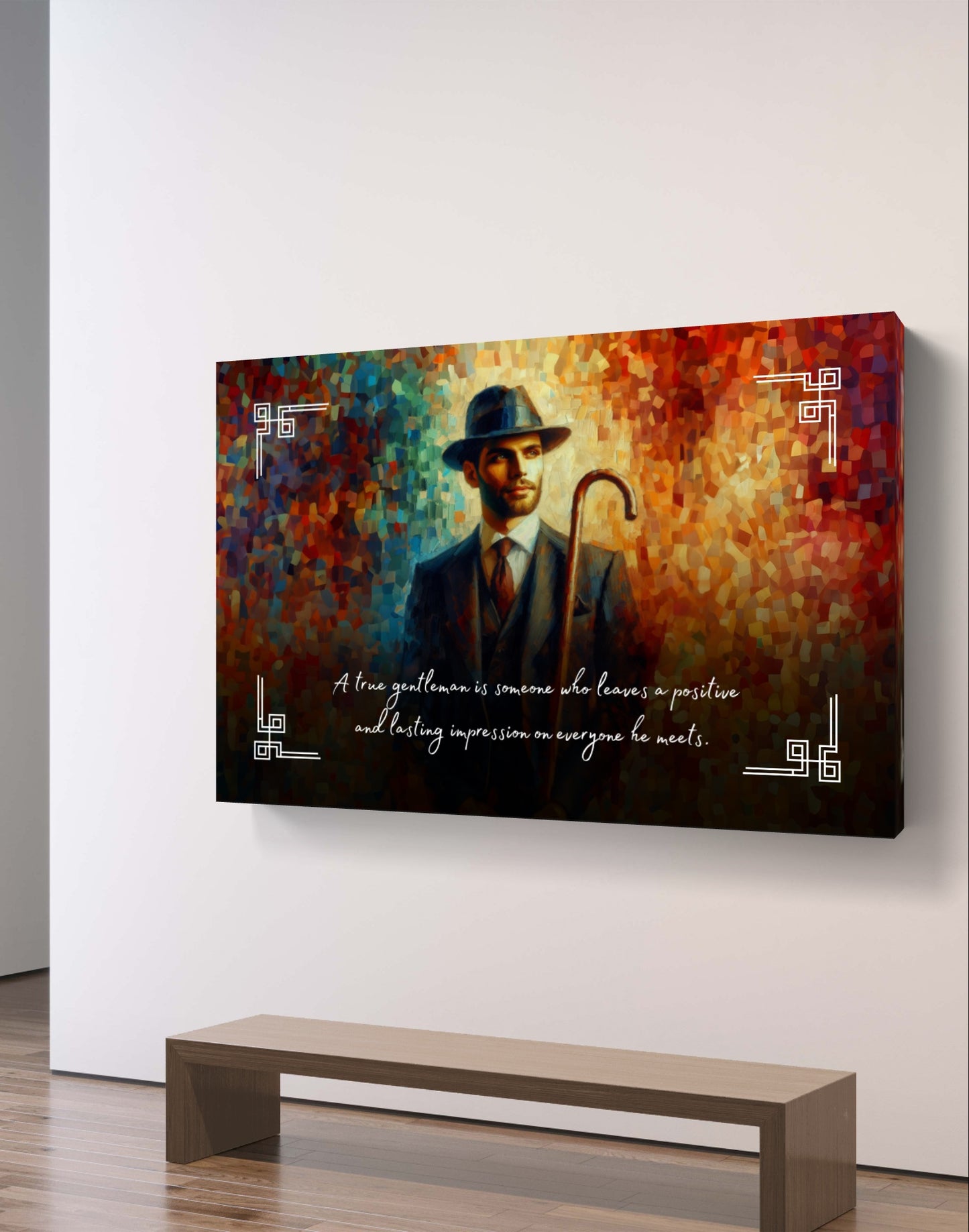 100477 A true gentleman is someone who leaves a positive and lasting impression on everyone he meets.