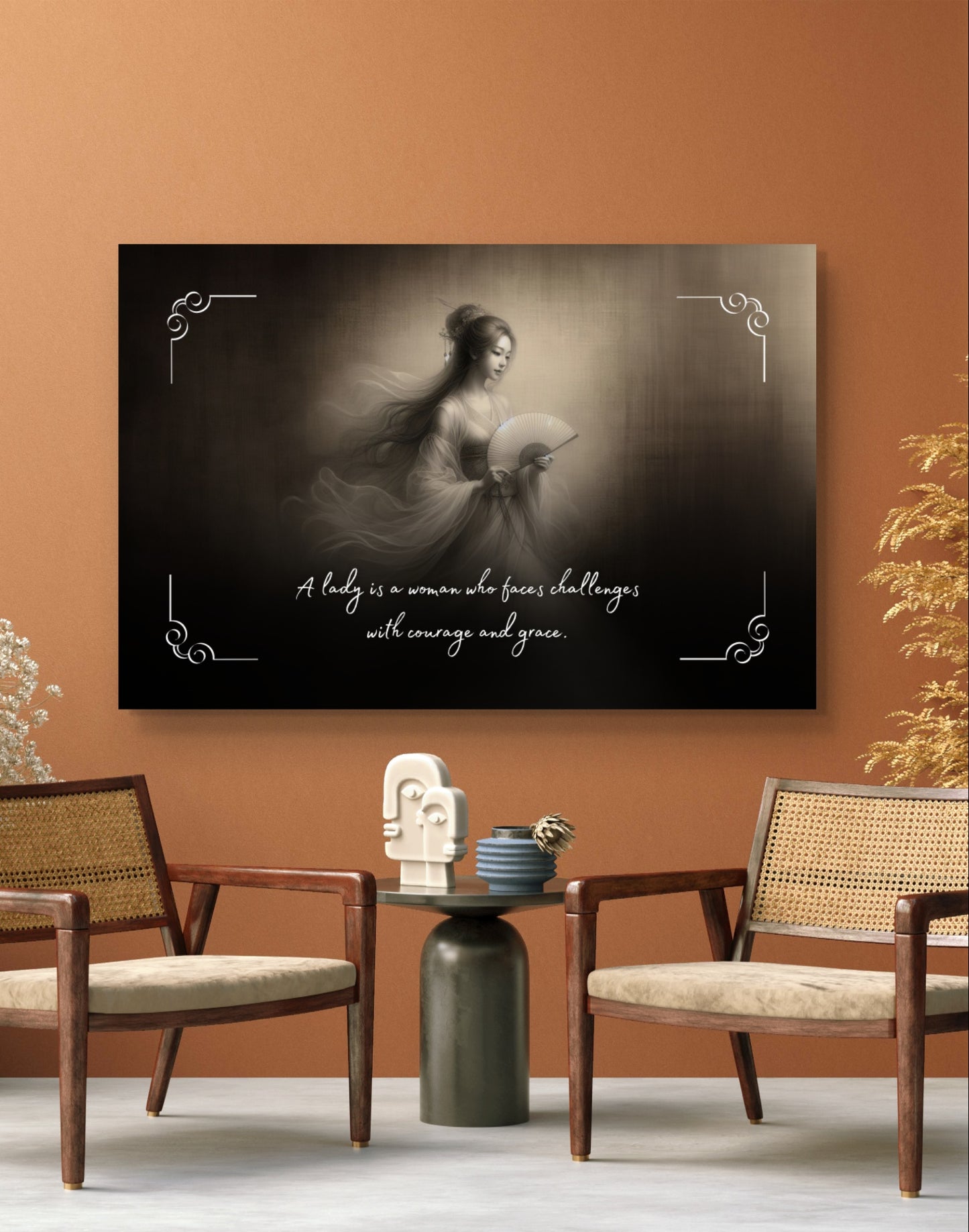 100489 A lady is a woman who faces challenges with courage and grace.