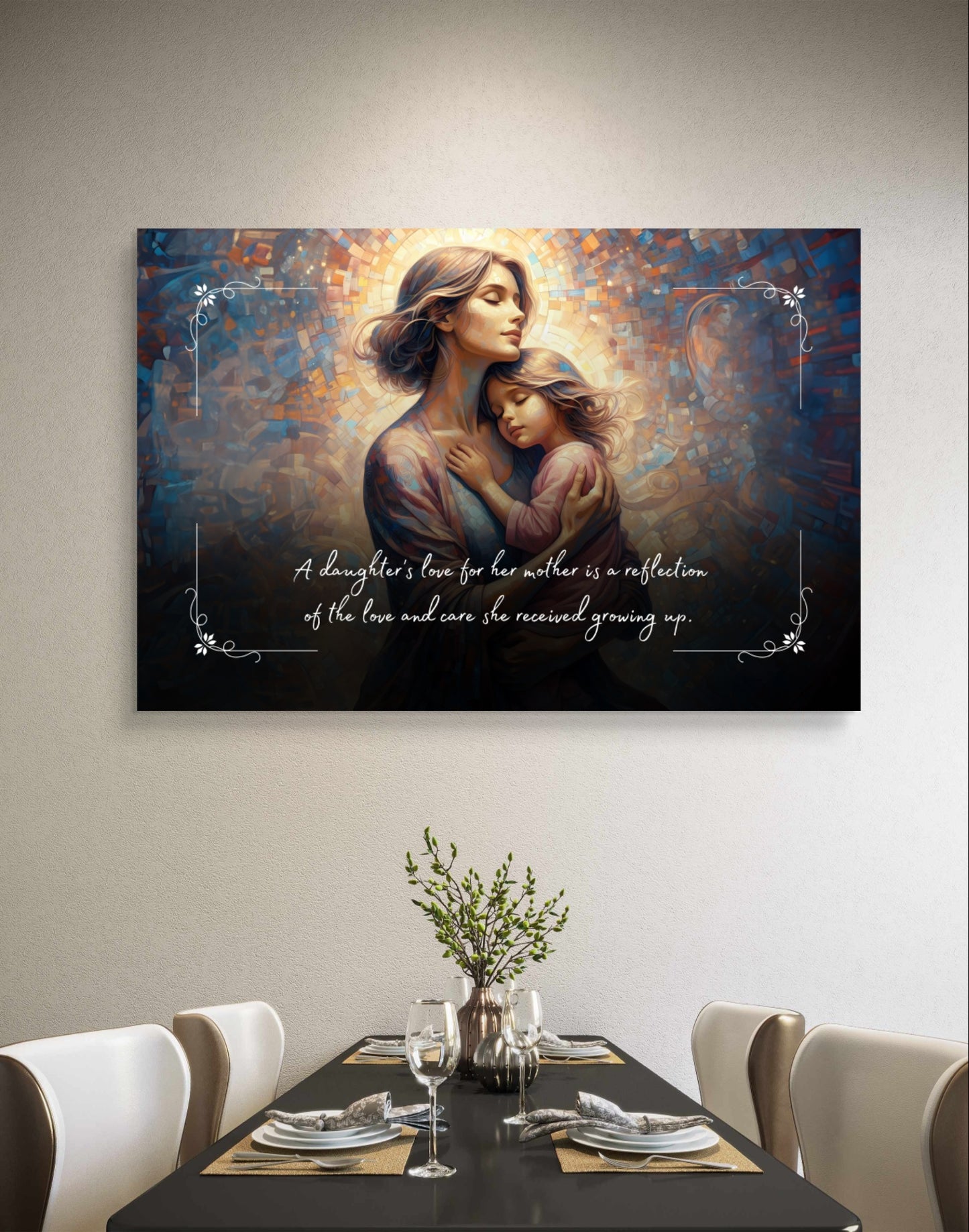 100561 A daughter’s love for her mother is a reflection of the love and care she received growing up.