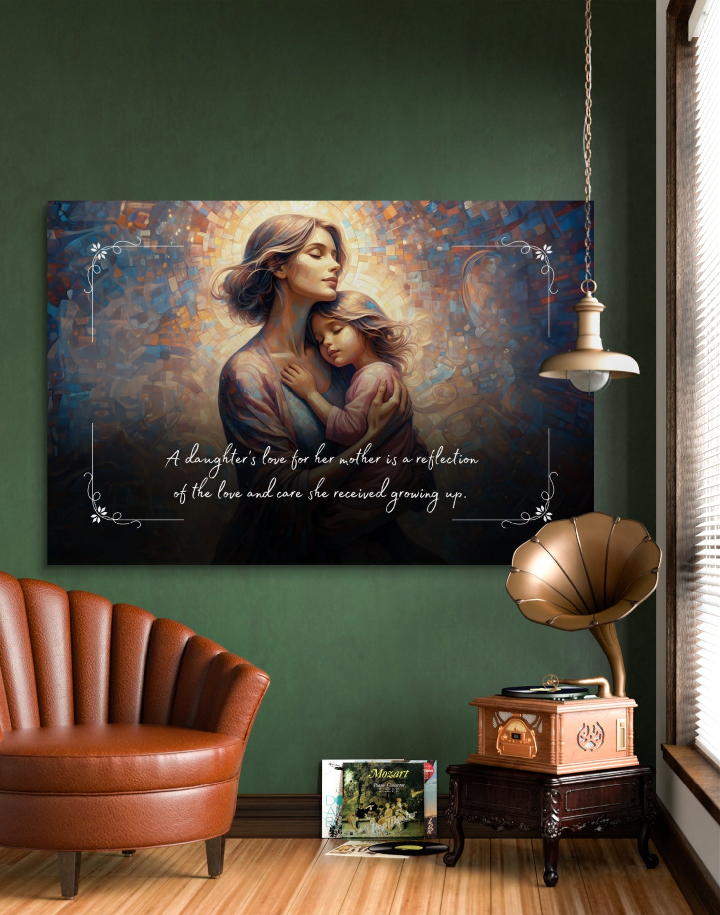 100561 A daughter’s love for her mother is a reflection of the love and care she received growing up.