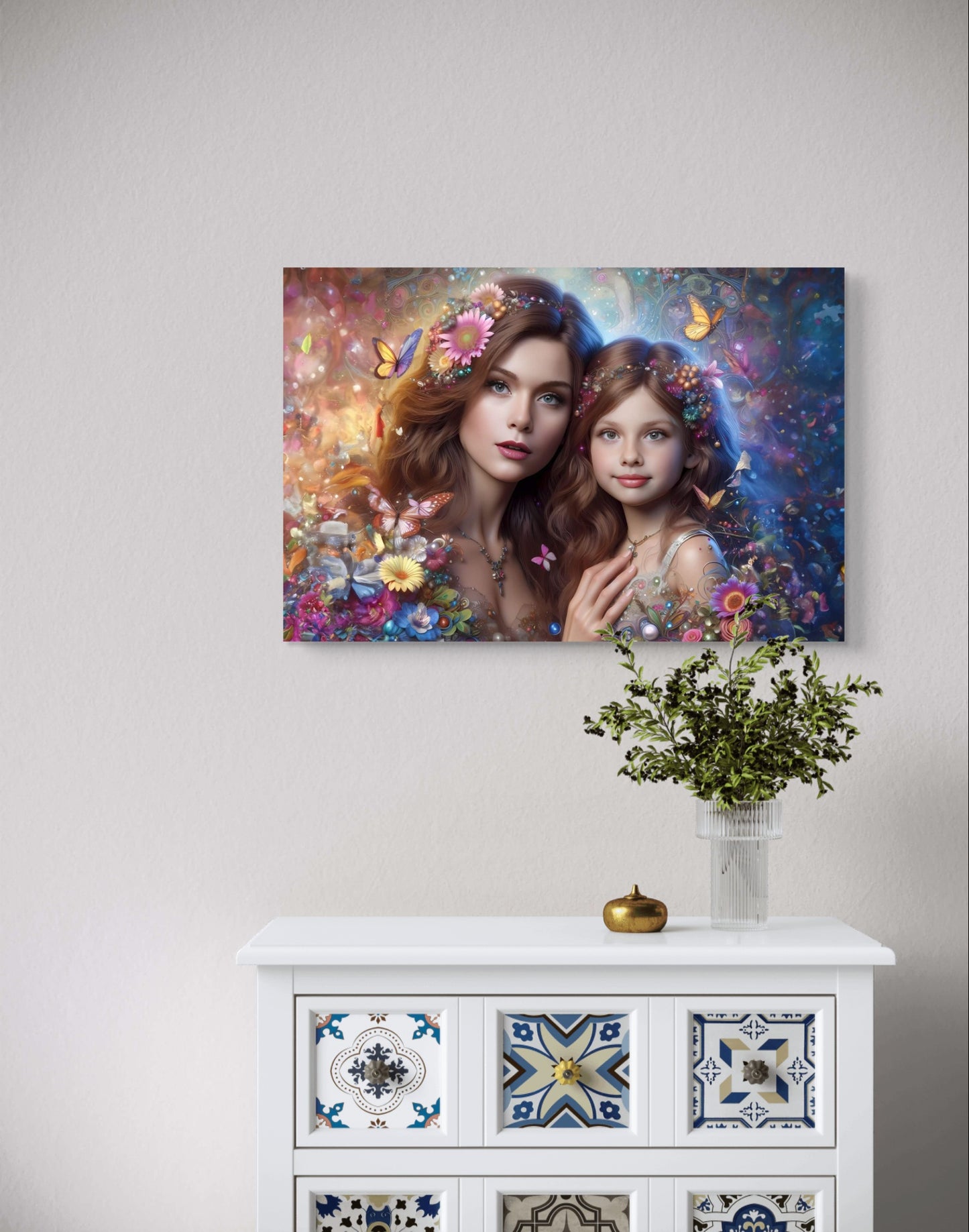 100857 LADY AND DAUGHTER