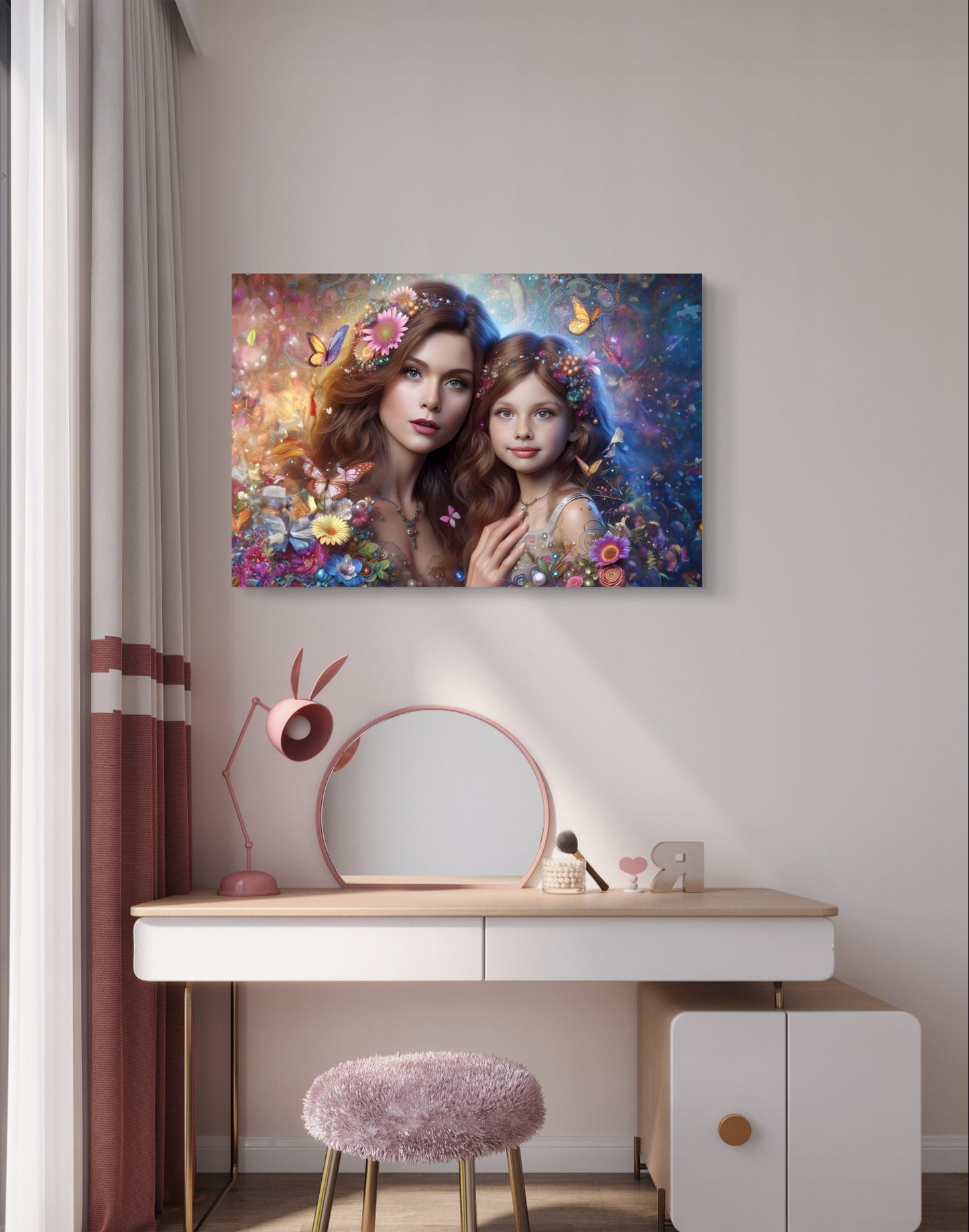 100857 LADY AND DAUGHTER