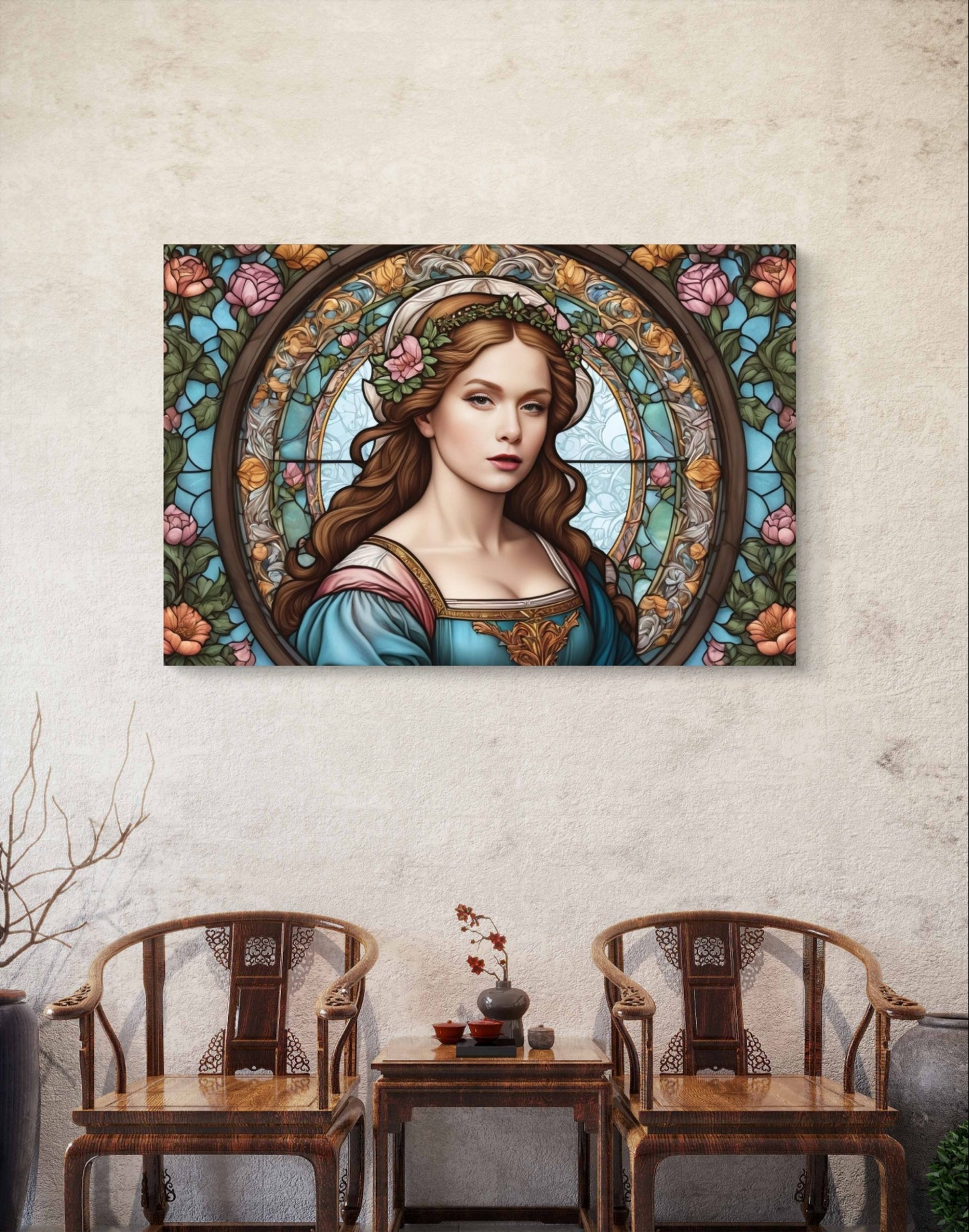 101010 STAINED GLASS LADY