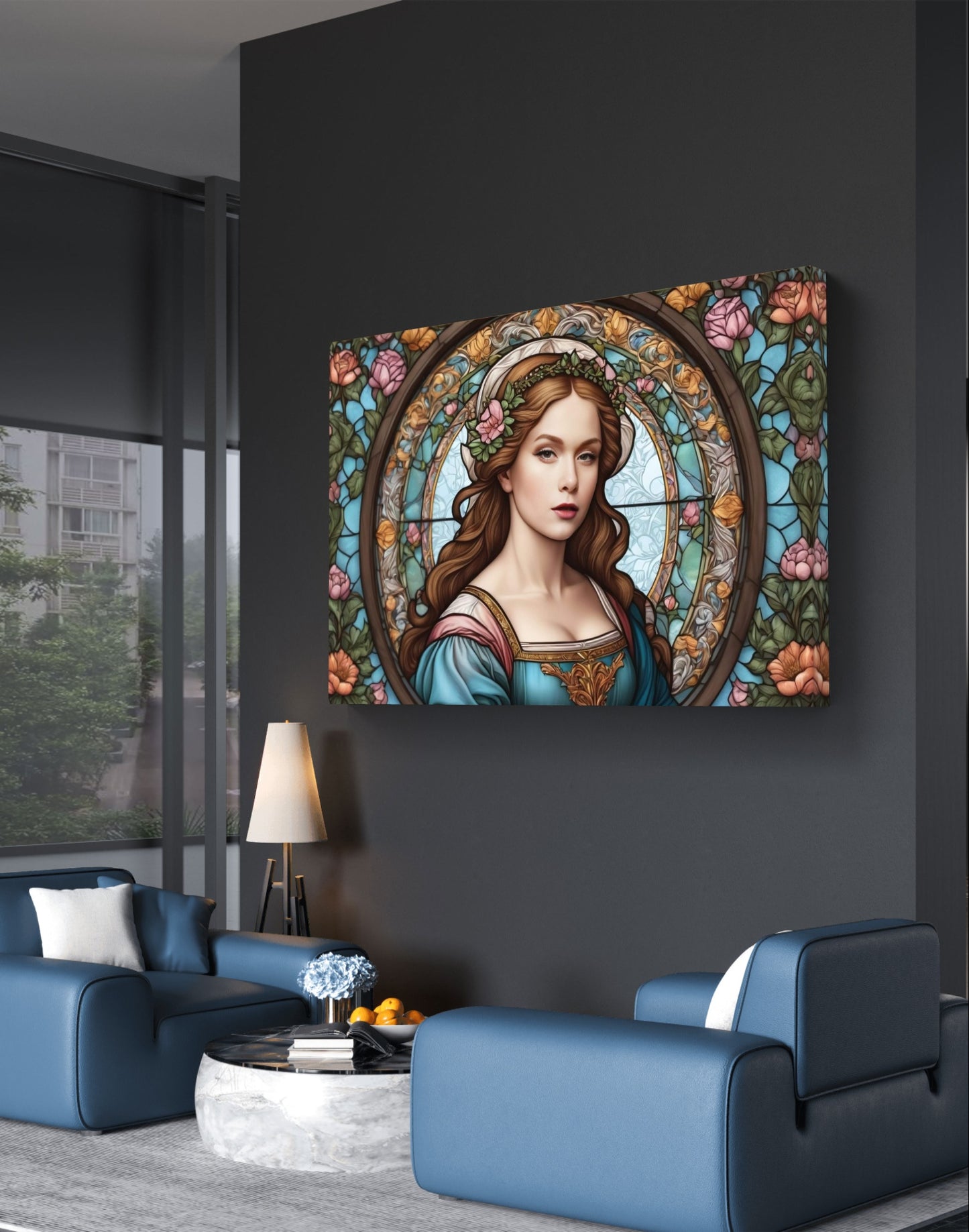 101010 STAINED GLASS LADY