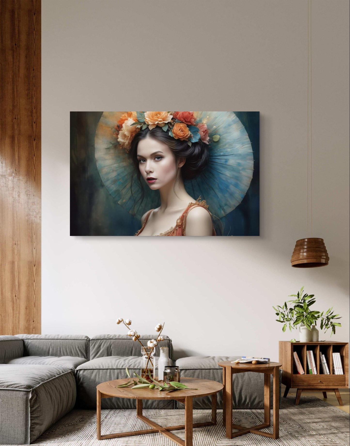 101033 FLOWERS LADY