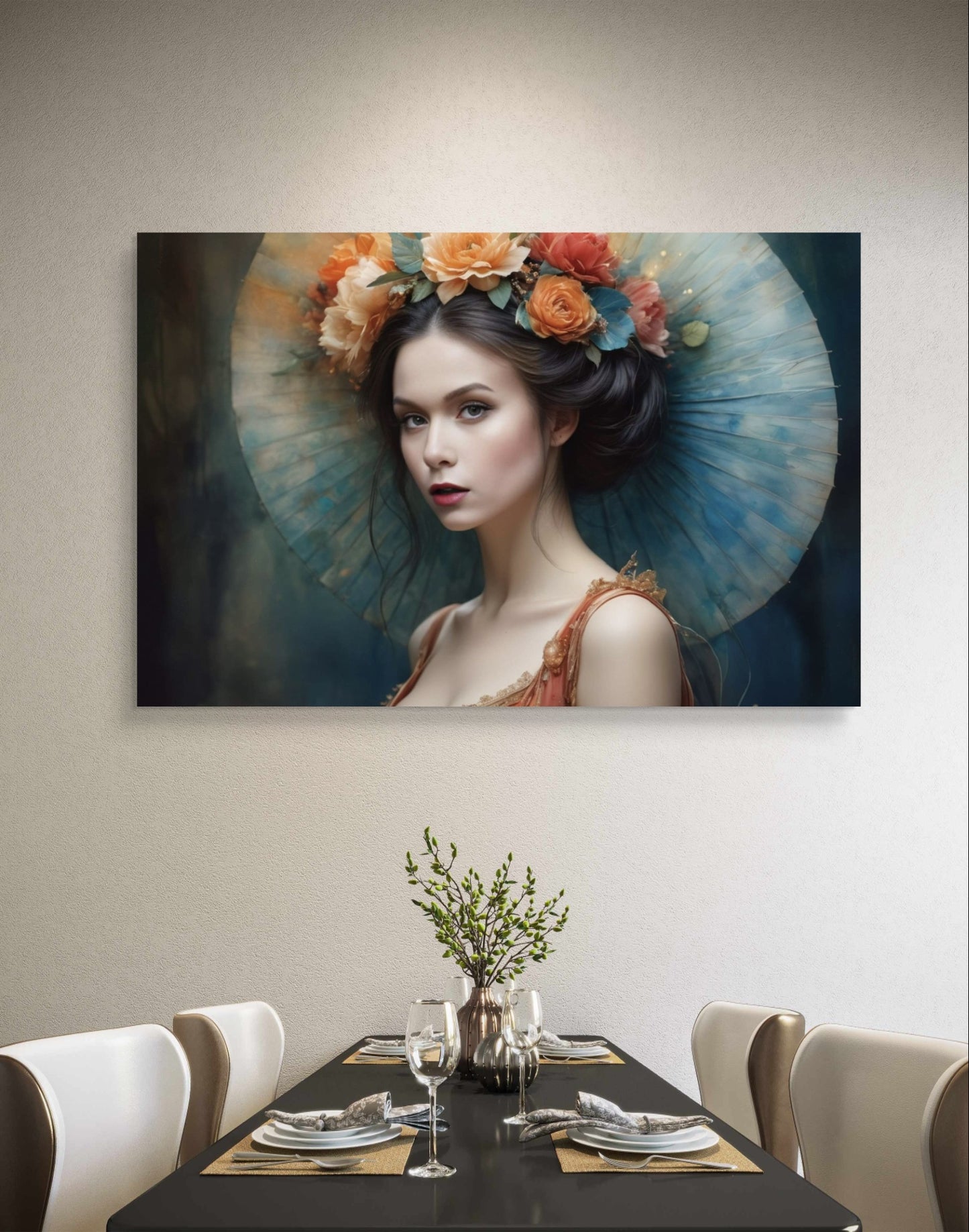101033 FLOWERS LADY