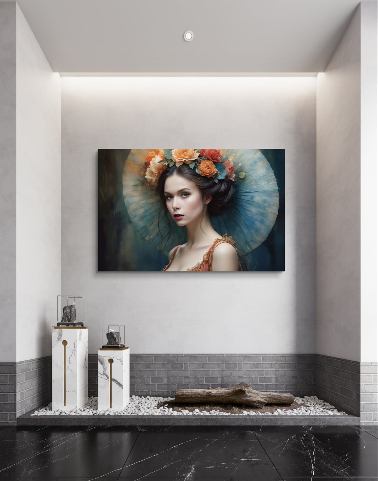 101033 FLOWERS LADY