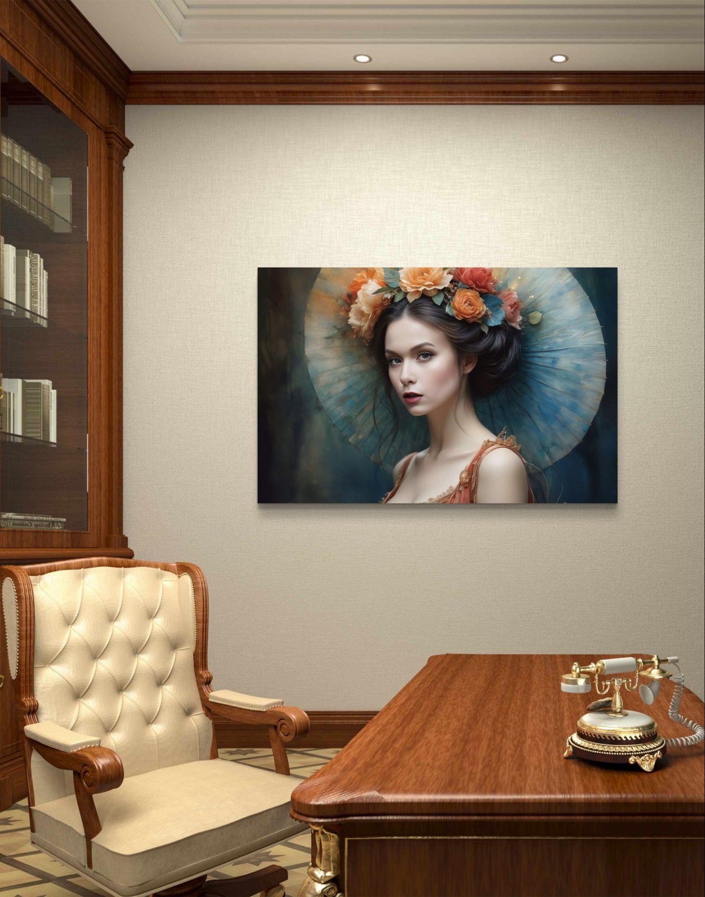 101033 FLOWERS LADY