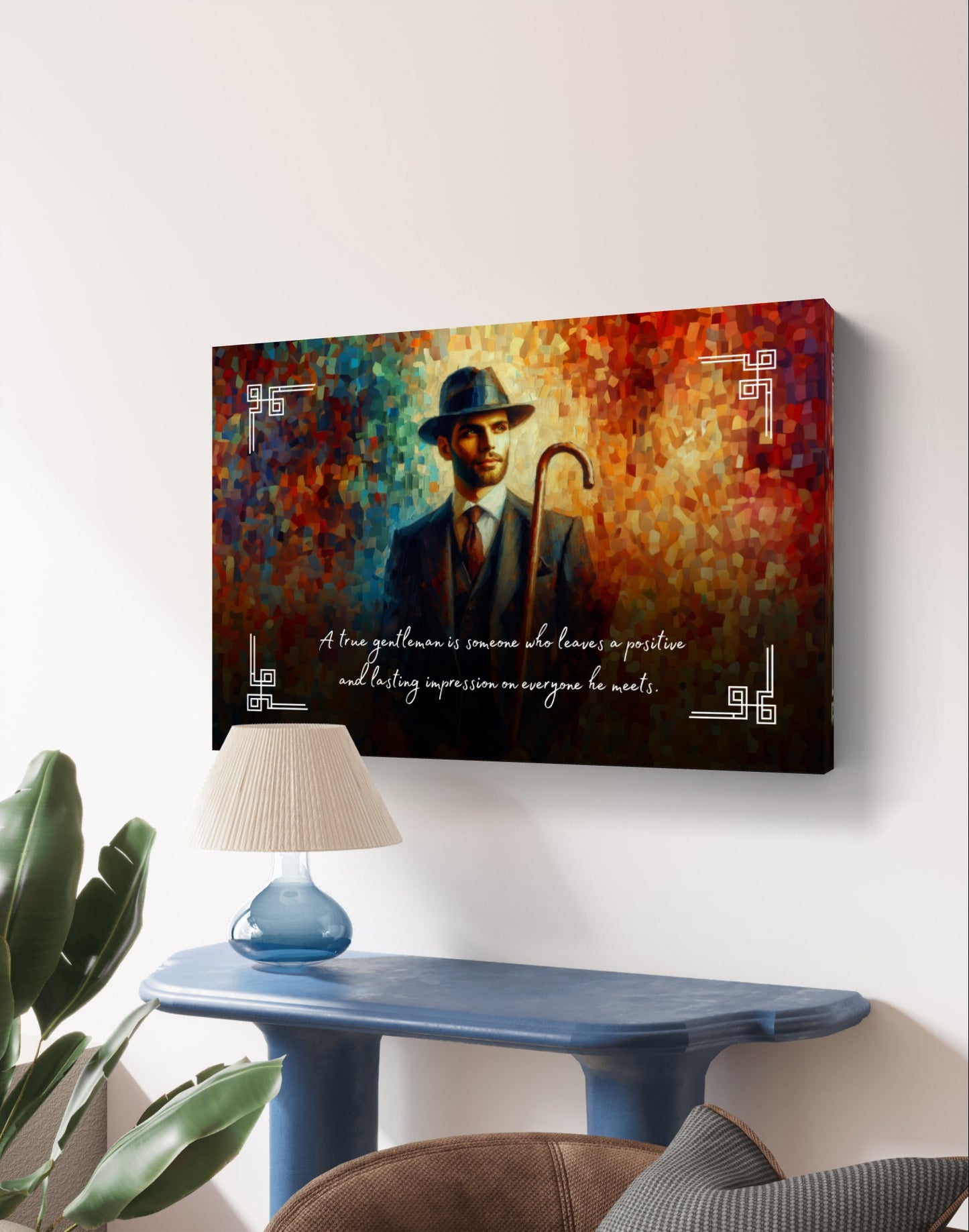 100477 A true gentleman is someone who leaves a positive and lasting impression on everyone he meets.