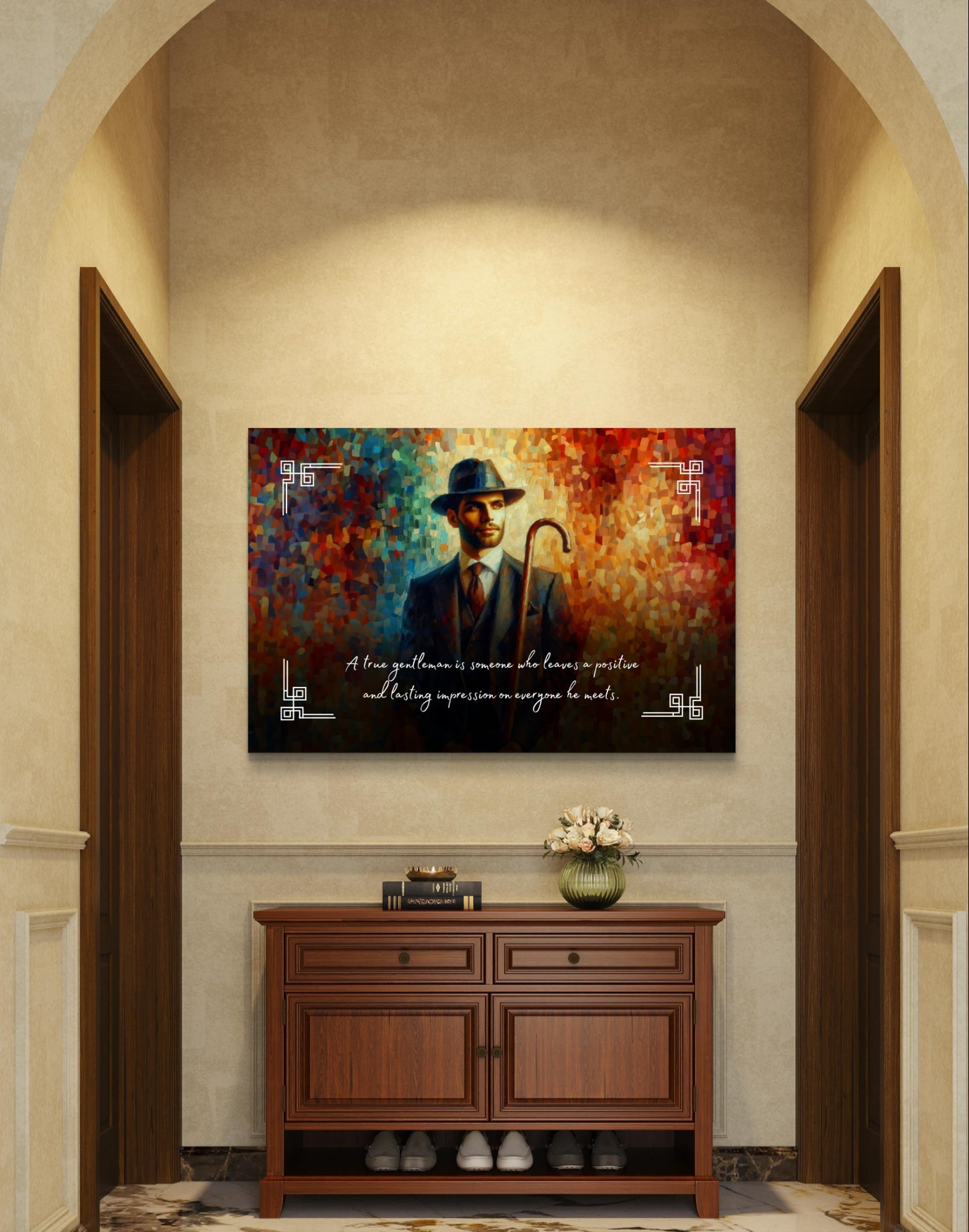 100477 A true gentleman is someone who leaves a positive and lasting impression on everyone he meets.