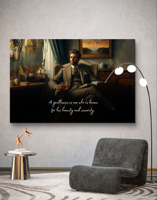 100473 A gentleman is one who is known for his honesty and sincerity.