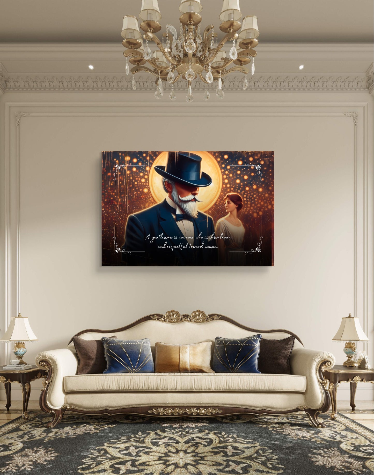 100476 A gentleman is someone who is chivalrous and respectful toward women.
