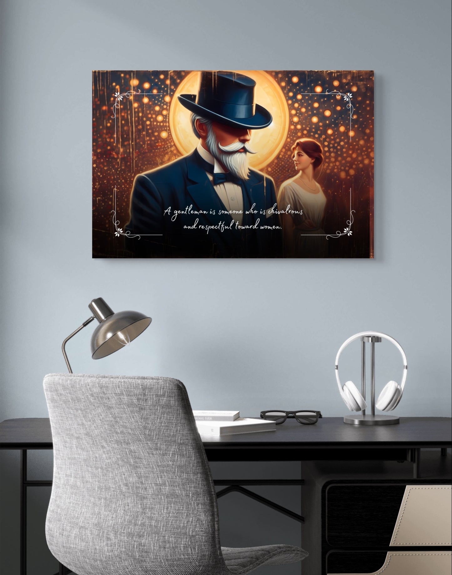 100476 A gentleman is someone who is chivalrous and respectful toward women.