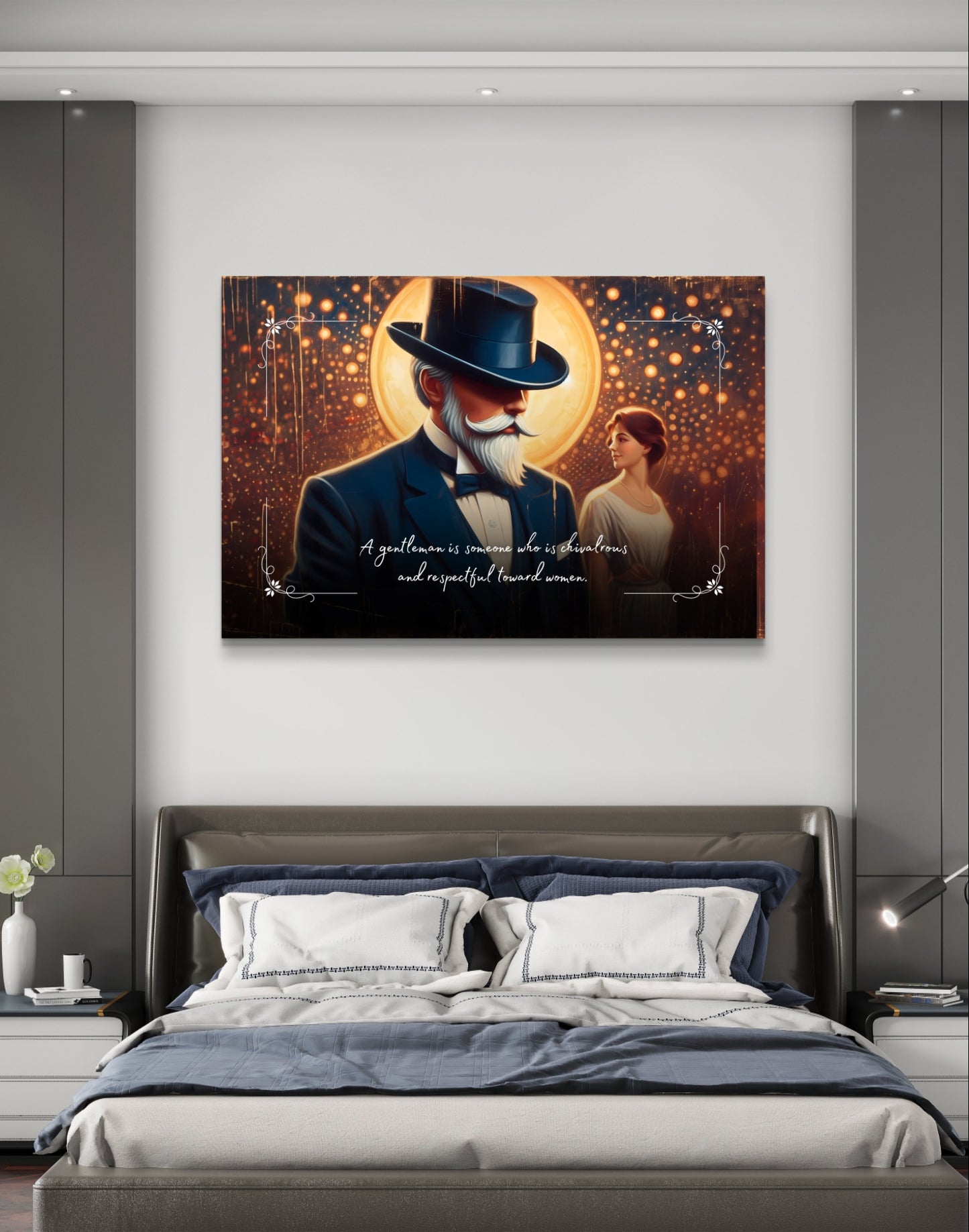 100476 A gentleman is someone who is chivalrous and respectful toward women.