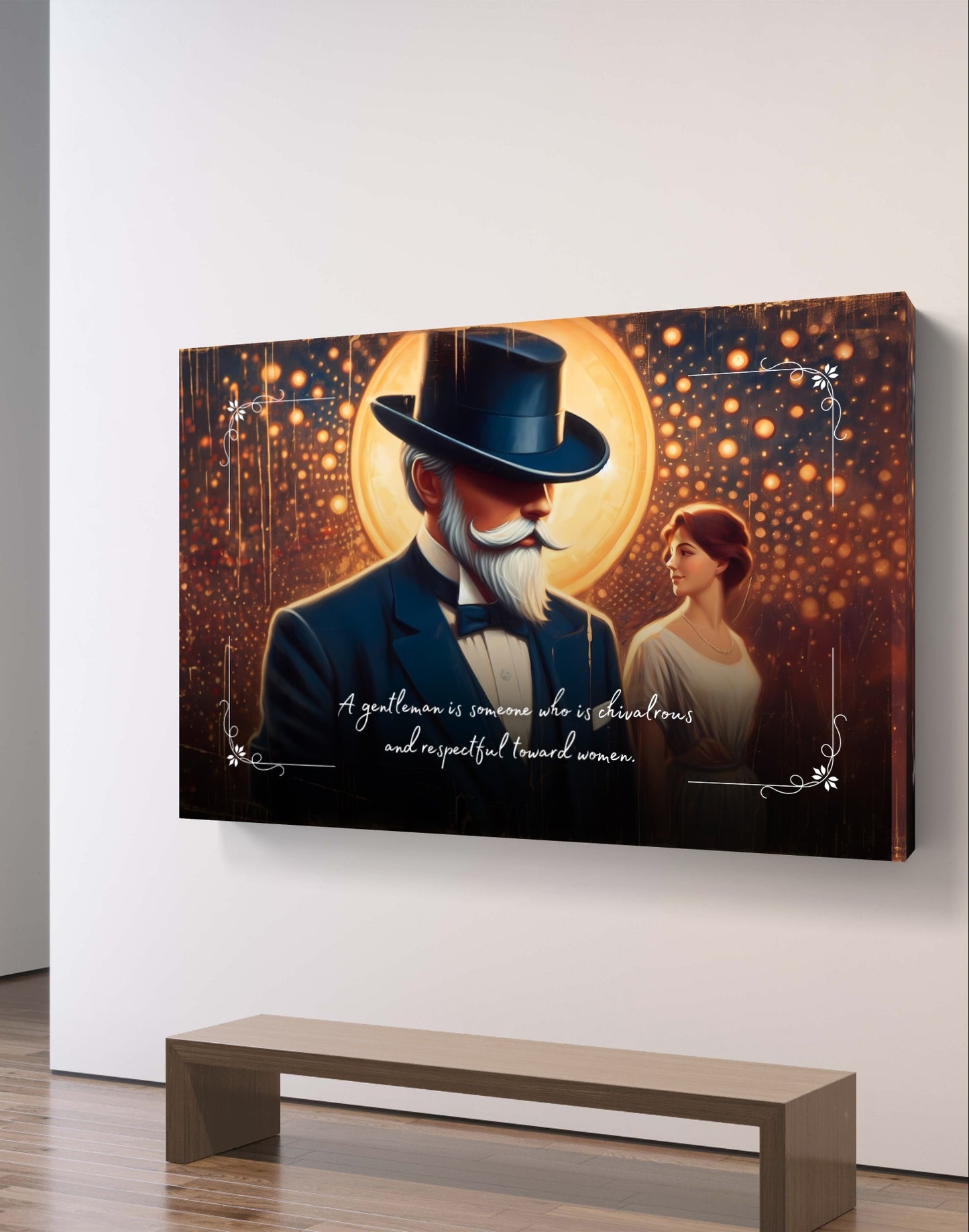 100476 A gentleman is someone who is chivalrous and respectful toward women.
