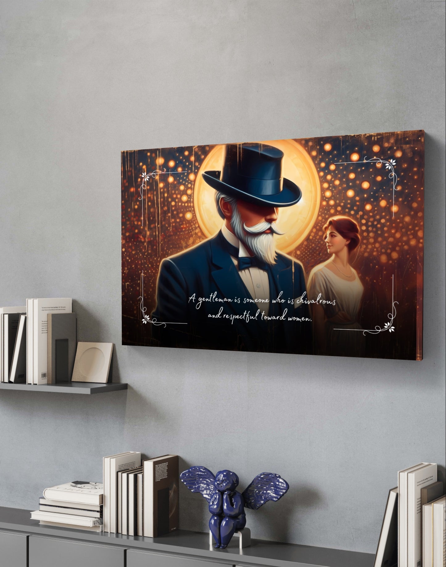 100476 A gentleman is someone who is chivalrous and respectful toward women.
