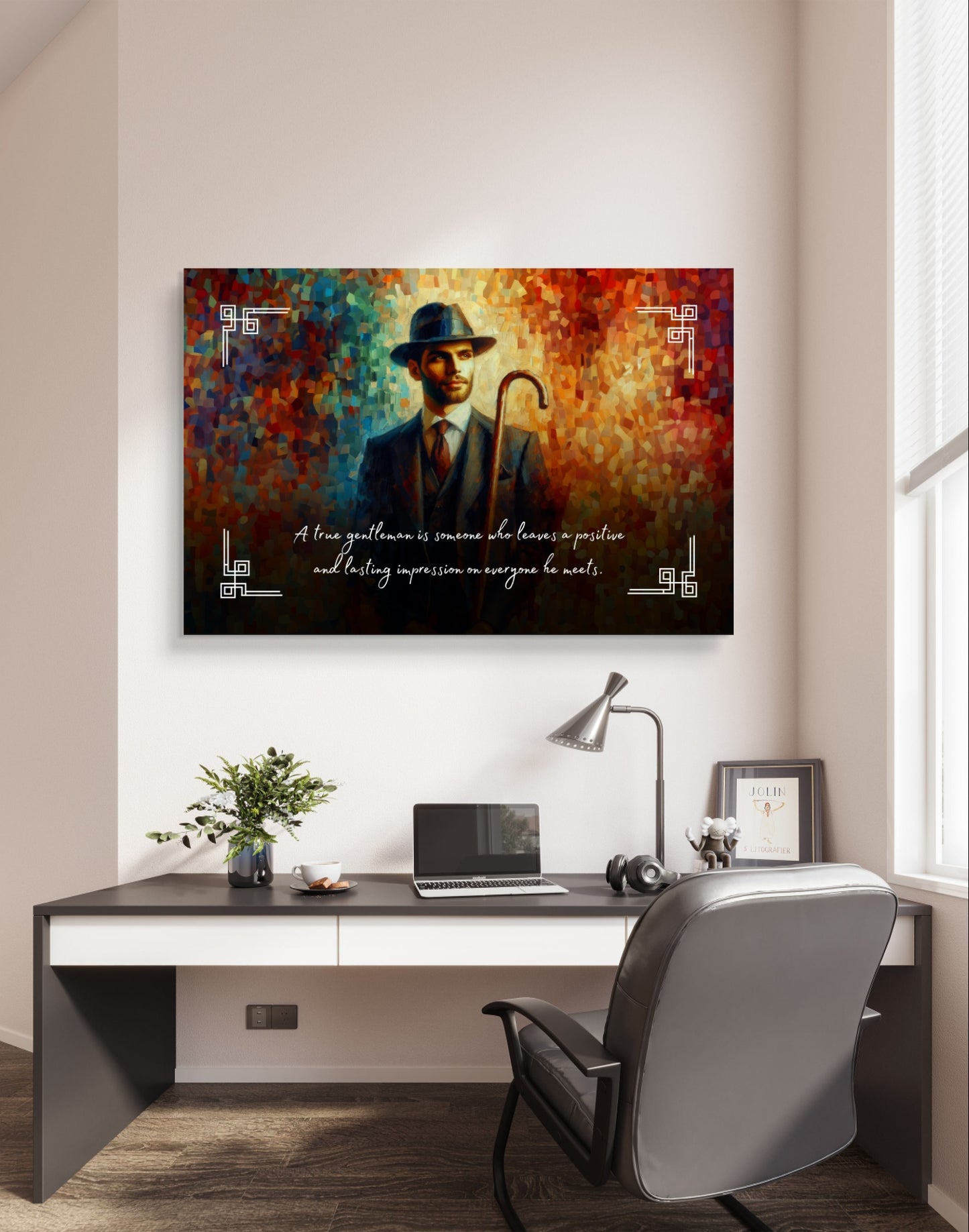 100477 A true gentleman is someone who leaves a positive and lasting impression on everyone he meets.