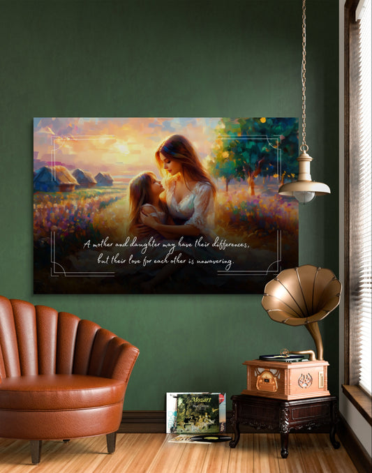 100557 A mother and daughter may have their differences, but their love for each other is unwavering.