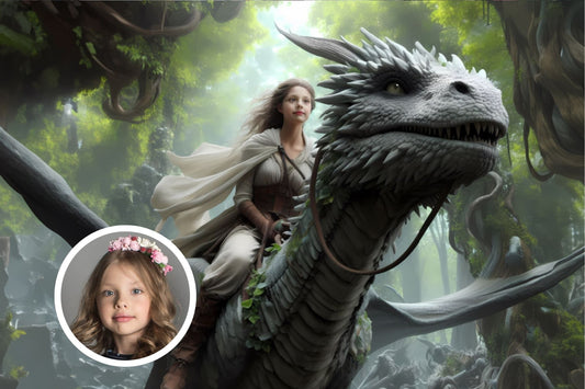 100842 WOMAN DRAGON