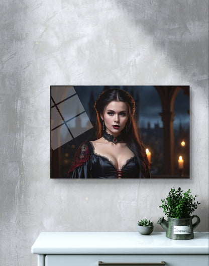 100884 ELEGANT DARK DRESS, GOTHIC LADY