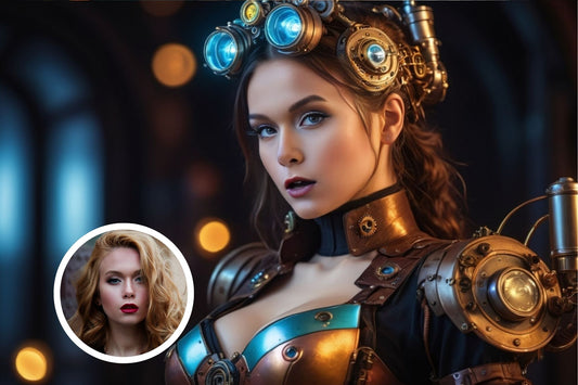 100920 STEAMPUNK ROBOTIC BEAUTIFUL LADY