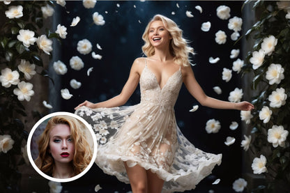 101065 ELEGANT DRESS LADY