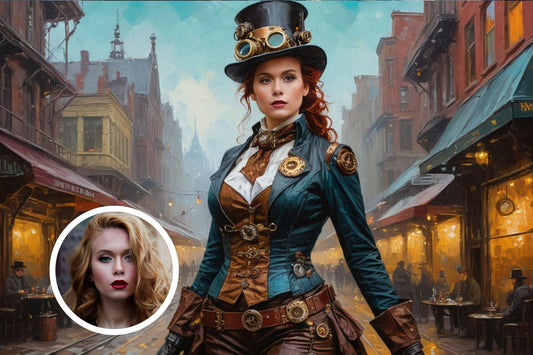 101077 STEAMPUNK LADY