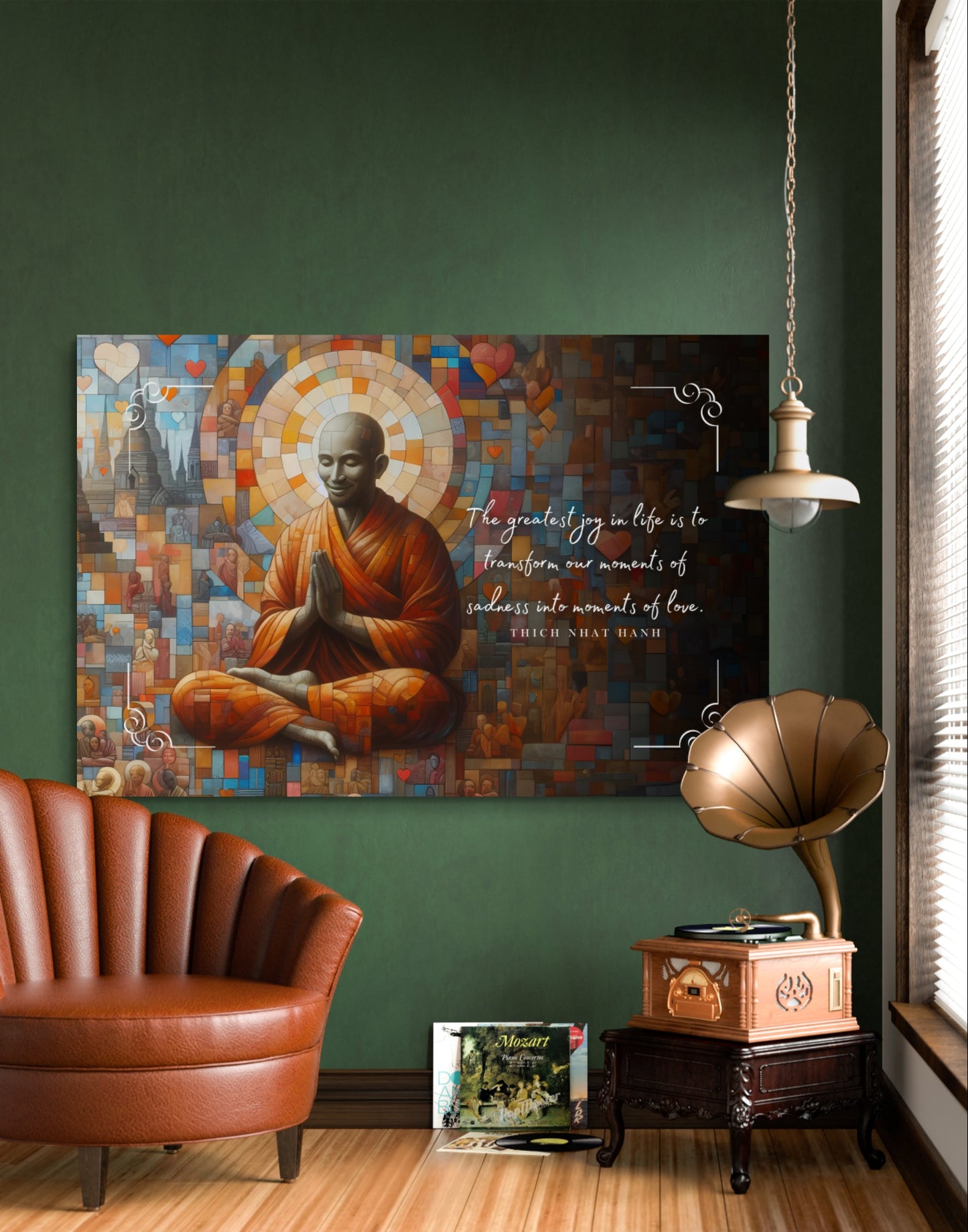 100592 The greatest joy in life is to transform our moments of sadness into moments of love. Thich Nhat Hanh