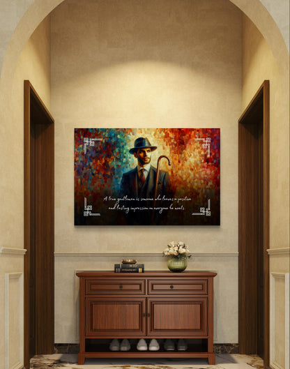 100477 A true gentleman is someone who leaves a positive and lasting impression on everyone he meets.