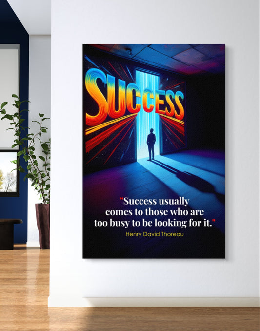 200380 Success usually comes to those who are too busy to be looking for it. Henry David Thoreau