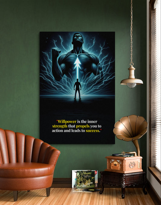 200452 Willpower is the inner strength that propels you to action and leads to success